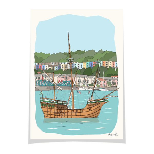 Load image into Gallery viewer, Bristol Matthew & Colourful Houses Print