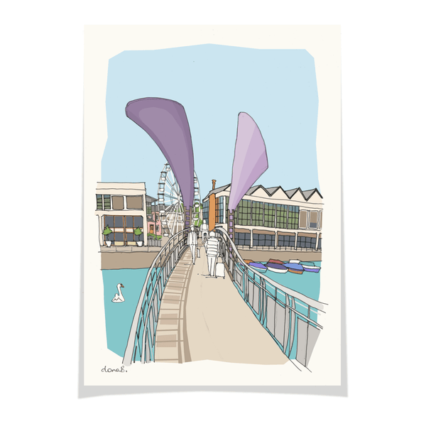 Load image into Gallery viewer, Bristol Pero's Bridge Print
