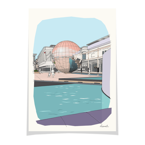 Load image into Gallery viewer, Bristol We the Curious Print - Planetarium & Millennium Square