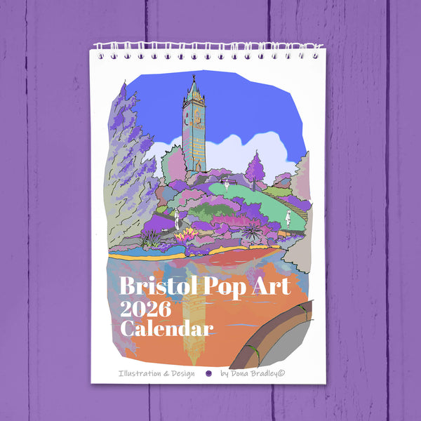 Load image into Gallery viewer, Bristol Pop Art A5 Calendar 2026