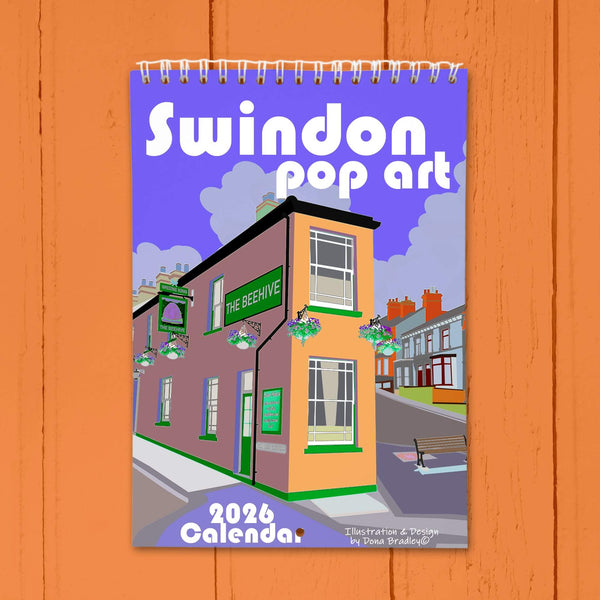 Load image into Gallery viewer, Swindon Pop Art A5 Calendar 2026