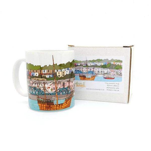 Load image into Gallery viewer, Bristol Ceramic Mug - Bristol Matthew & Colourful Houses
