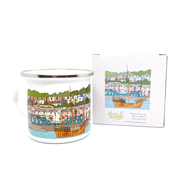 Load image into Gallery viewer, Bristol Enamel Mug - Bristol Matthew Ship