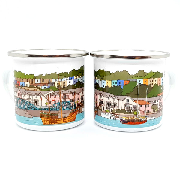Load image into Gallery viewer, Bristol Enamel Mug - Bristol Matthew Ship
