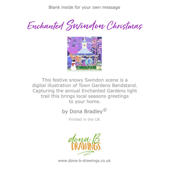 Load image into Gallery viewer, Swindon Enchanted Light Trail Christmas card