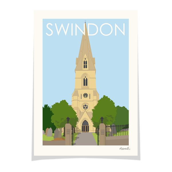 Load image into Gallery viewer, SWINDON Christ Church Print