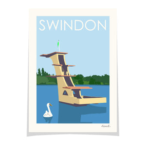 SWINDON Coate Water Print