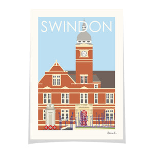 SWINDON Town Hall Print