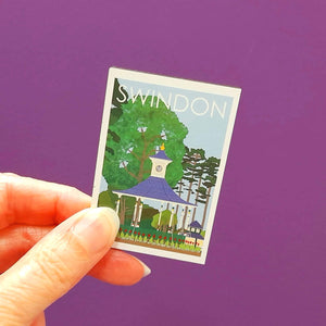 Swindon Wooden Magnet - Town Gardens Bandstand