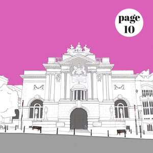 dona B drawings illustration of Bristol Museum & Art Gallery