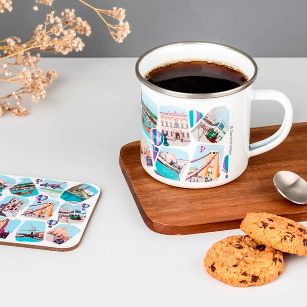 Load image into Gallery viewer, Bristol Enamel Mug - Bristol Sketches