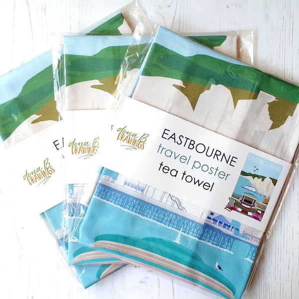 Load image into Gallery viewer, Eastbourne Cotton Tea Towel