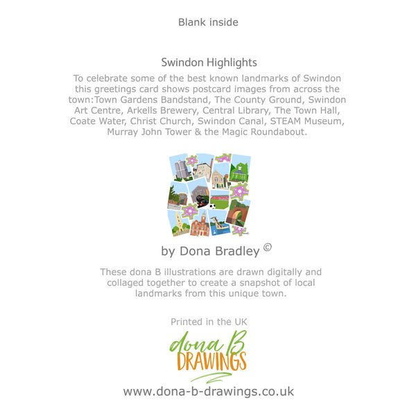 Load image into Gallery viewer, Swindon Highlights Collage greetings card