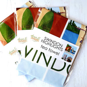 Swindon Tea Towel - Swindon Highlights