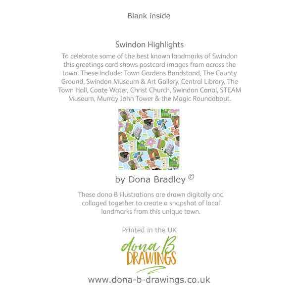 Load image into Gallery viewer, Swindon Highlights greetings card