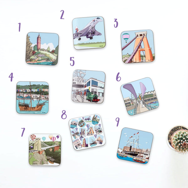 Load image into Gallery viewer, Bristol Coasters - Set of 4 or 6