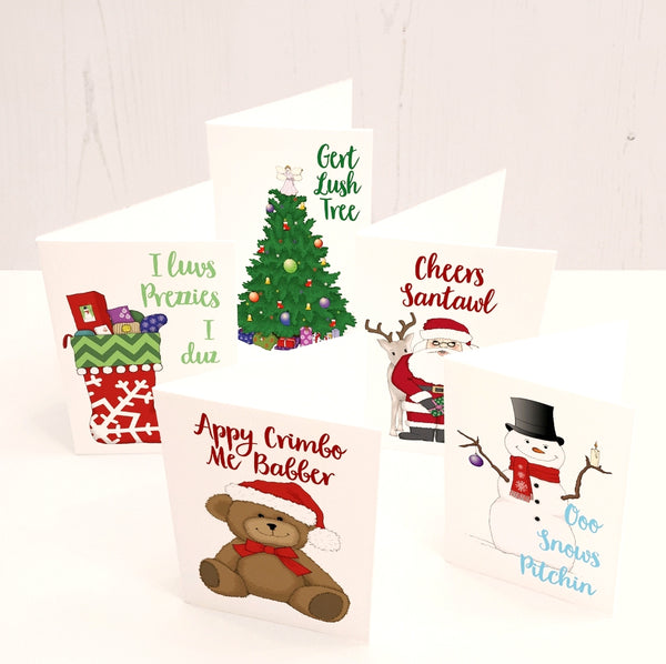 Load image into Gallery viewer, Bristol (Brizzle) Christmas A6 card pack