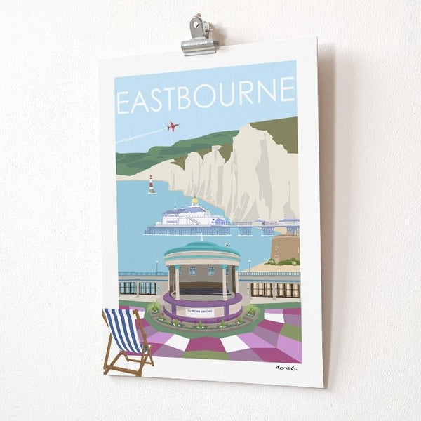 Load image into Gallery viewer, Eastbourne Travel Poster Art Quality Print