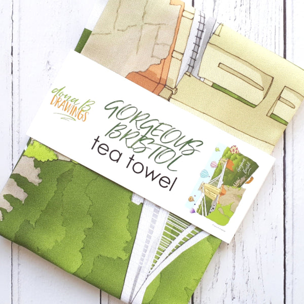 Load image into Gallery viewer, Bristol Tea Towel - Gorgeous Bristol