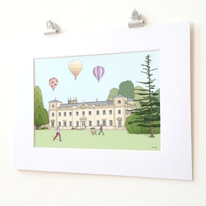 Swindon Lydiard House Seasons mounted print