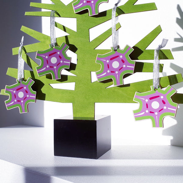 Load image into Gallery viewer, Magic Swindon Wooden Christmas decoration