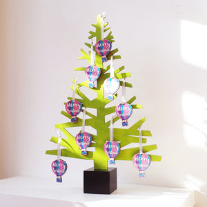 Merry Bristmas Balloon wooden Christmas decoration