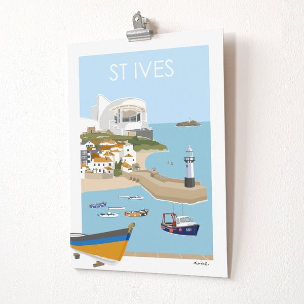 Load image into Gallery viewer, St Ives Travel Poster Art Quality Print