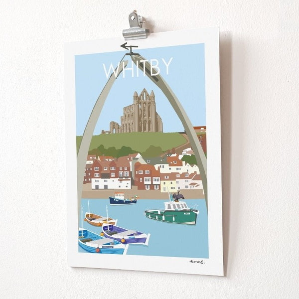Load image into Gallery viewer, Whitby Travel Poster Art Quality Print