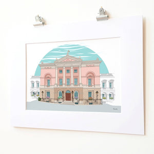 Bath Guildhall landscape print