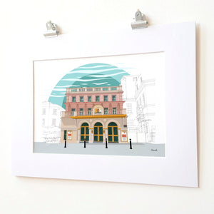 Bath Theatre Royal landscape print