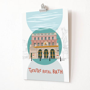 Bath Theatre Royal portrait print