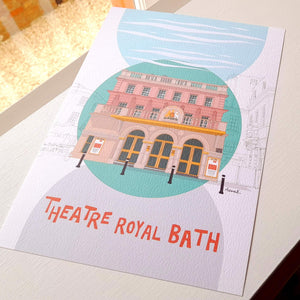 Bath Theatre Royal portrait print