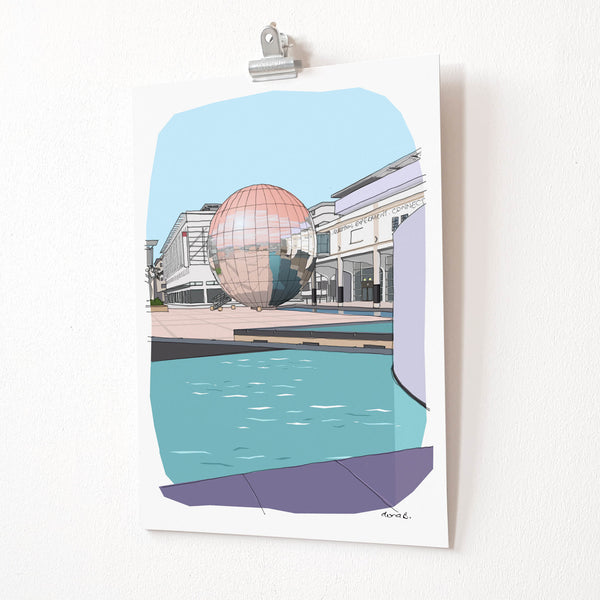 Load image into Gallery viewer, Bristol We the Curious Print - Planetarium & Millennium Square