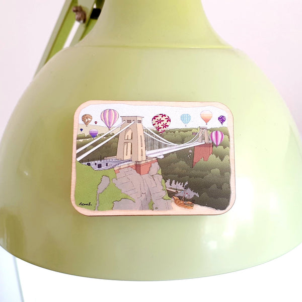 Load image into Gallery viewer, Bristol Wooden Magnet - Gorgeous Bristol Suspension Bridge