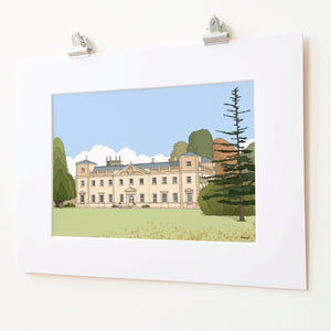 Swindon Lydiard House Seasons mounted print