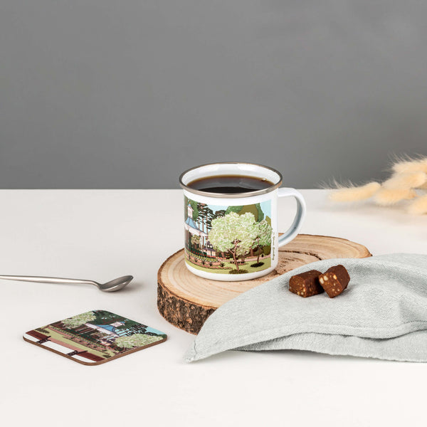 Load image into Gallery viewer, Swindon Enamel Mug - Blooming Swindon