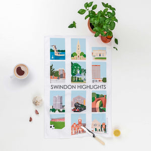Swindon Tea Towel - Swindon Highlights 12