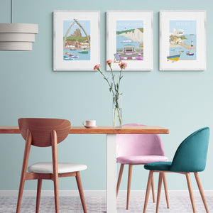 St Ives Travel Poster Art Quality Print