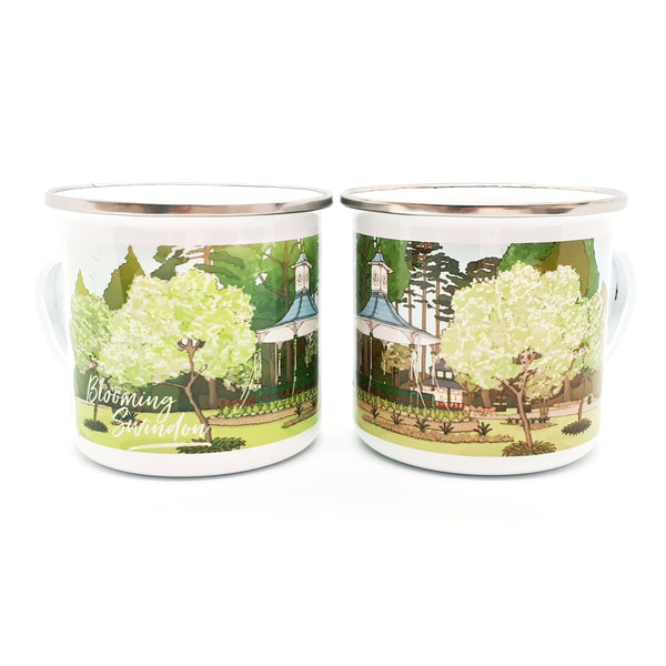 Load image into Gallery viewer, Swindon Enamel Mug - Blooming Swindon