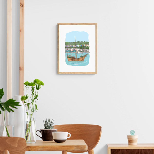 Load image into Gallery viewer, Bristol Matthew & Colourful Houses Print