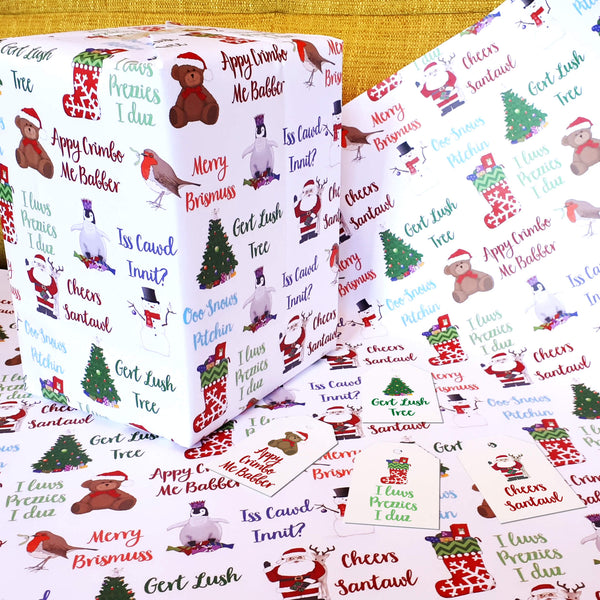 Load image into Gallery viewer, Bristol (Brizzle) Christmas gift wrap & tags