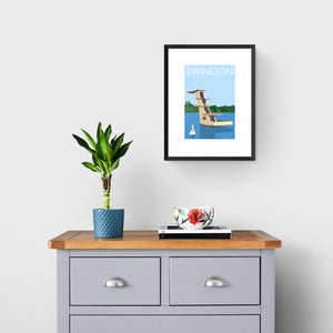 SWINDON Coate Water Print