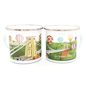 Bristol Enamel Mug - Gorgeous Bristol