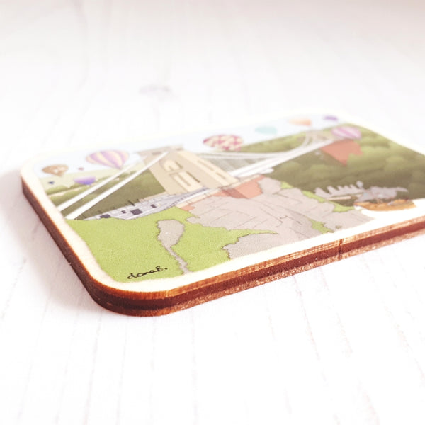 Load image into Gallery viewer, Bristol Wooden Magnet - Gorgeous Bristol Suspension Bridge
