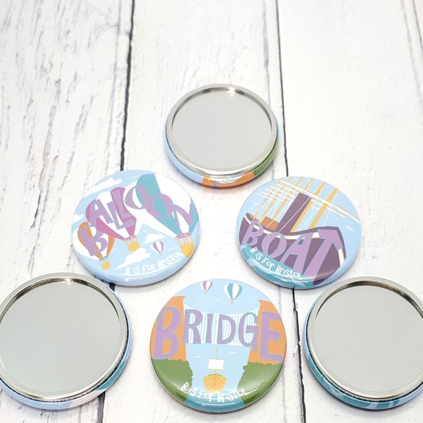 Load image into Gallery viewer, Bristol Pocket Mirror