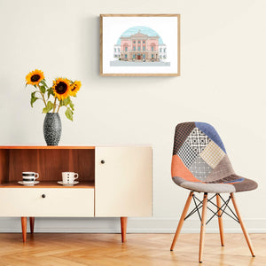 Bath Guildhall landscape print