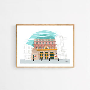 Bath Theatre Royal landscape print