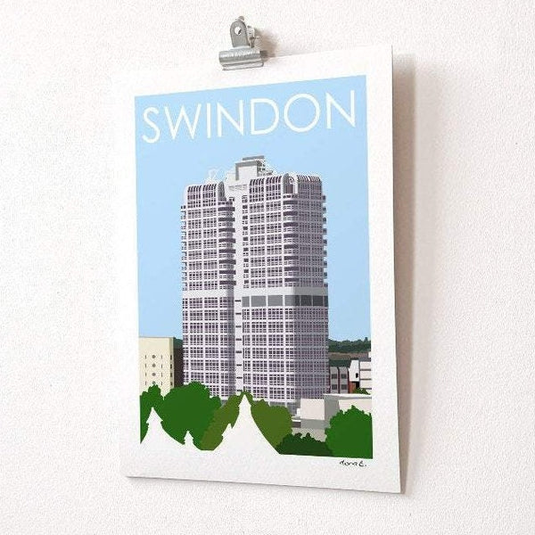 Load image into Gallery viewer, SWINDON Murray John Tower Print