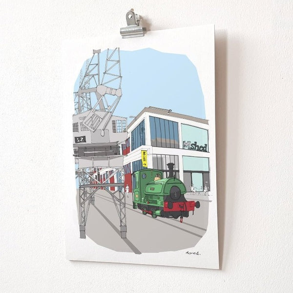 Load image into Gallery viewer, A hanging print of Bristol M Shed Museum