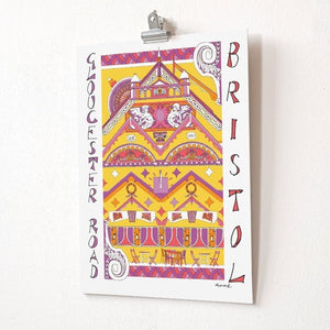 Bristol Gloucester Rd Banner Print